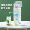 日本吸管一次性单独包装彩色，儿童食品级弯头，牛奶饮料果汁豆浆吸管