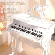 电子琴玩具儿童钢琴初学者多功能可弹奏带话筒女孩37键家用款乐器