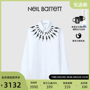 经典闪电NEIL BARRETT/尼奥贝奈特22秋冬男式长袖衬衫