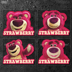 草莓熊卡通创意车身装饰防水贴纸