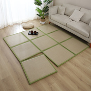 日式拼接地垫榻榻米凉席，垫子打地铺可折叠爬行垫加厚藤席夏天地毯