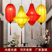 中式灯笼吊灯布艺古典异形，中国风宫灯火锅店餐厅，商场婚礼装饰灯笼