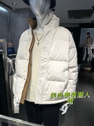 jex1d2501284gxgjeans男装2023冬季白色立领，短款羽绒服外套