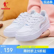 中国乔丹板鞋女2024夏季低帮小白鞋百搭皮面休闲运动鞋女鞋子
