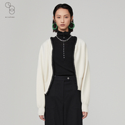 编织m.tsubomi2022秋冬羊毛，针织开衫气质设计感上衣女