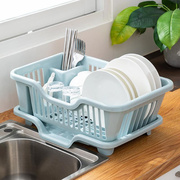 厨房碗碟架滤水篮水槽塑料洗碗沥水，置物架家用碗盘，收纳架沥水碗架