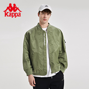 Kappa卡帕棒球服飞行员运动外套男款美式复古梭织工装多口袋上衣