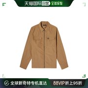 香港直邮潮奢 Fred Perry 男士徽标拉链衬衫式休闲夹克