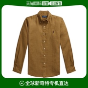 香港直邮Polo Ralph Lauren 长袖衬衫 710966294亚麻经典