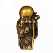 纯铜葫芦寿星摆件吉祥物，家居老寿星葫芦家居，装饰品工艺品中式