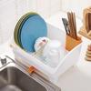 日式架碗沥水碗碟滴水架，塑料角架厨房厨具，可排水碗盆收纳置物
