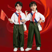 影楼儿童主题国庆风拍照套装姐弟装小红军八路装造型摄影服装