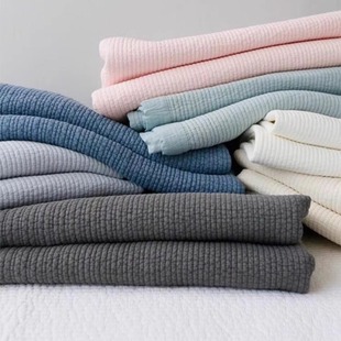 韩国进口纯棉绗缝床单人双人双面全棉两用水洗棉床盖四季通用夹棉