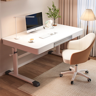IKEA宜家可升降家用电脑桌台式儿童书桌学生学习作业桌简易办公