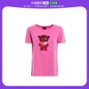 香港直邮EMPORIO ARMANI 女士粉色小熊图案圆领短袖T恤 3H2T6Q-2J