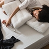 日式可收纳便携多功能旅行枕芯 单人休闲羽丝绒护颈低枕头 可机洗