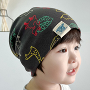 纯棉儿童帽子宝宝秋冬季保暖包头套(包头套)头帽，春秋薄款男女童护耳堆堆帽