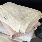 意式高端天丝纯棉床盖三件套双面绗缝夹棉榻榻米四季通用床上用品