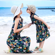 2023夏季韩版女童连衣裙，纯棉潮衣公主裙洋气，亲子装母女装棉绸沙滩