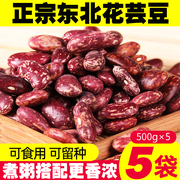 东北特产紫花芸豆500g新鲜干货红饭豆腰豆五谷杂粮豆类大碴子熬粥