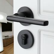 华妙静音卧室门锁室内家用房门锁木门磁吸分体锁通用型套装门锁具