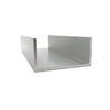 u型槽100x50x5铝合金玻璃包边条卡槽u形氧化铝合金型材边框u槽铝