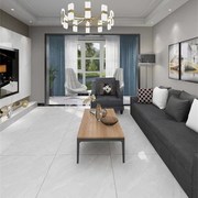 网瓷砖灰色通体大理石，客厅防滑耐磨纹白地砖，800x800爵士地板砖600