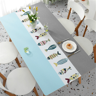 桌布防水防油免洗pvc餐桌垫子桌面长方形茶几，垫台布家用防烫耐热