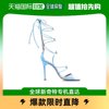 香港直邮Amina Muaddi 徽标系带高跟凉鞋 DAISYSANDALNAPPABABYBL
