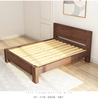 1.8米实木床现代简约双人床主卧北欧家具1.5单人床1.2松木木床m