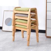 凳子家用实木矮凳创意梳妆凳布衣小椅子换鞋凳简约现代坐凳化妆凳