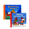 进口英文原版正版绘本支持毛毛虫点读笔点读版 小鼠波波2册合售 Maisy's Christmas Eve/Maisy Goes Camping   轻松培养生活能力