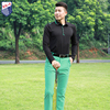 zg6秋冬高尔夫球男士球服golf男装，情侣套装polo衫黑色长袖绿长裤