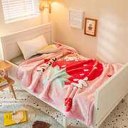 牛奶绒毛毯双层加厚儿童婴儿小被子，冬季宝宝幼儿园午睡毯空调珊瑚