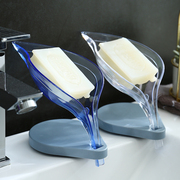 创意树叶肥皂盒浴室免打孔吸盘，香皂盒架卫生间，沥水洗衣皂盒置物架