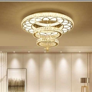 客厅灯2021吊灯简约卧室，led吸顶灯圆形轻奢水晶大厅灯餐厅灯