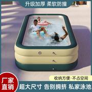 自动充气游泳池家用可折叠婴儿水池儿童戏水池便携式充气泳池