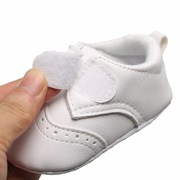 春秋0-1岁婴儿鞋子软布底步前小白鞋男女宝宝6-12个月室内学步鞋