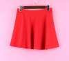 86lx745女装品牌折扣夏季半身裙，大红敞摆百搭休闲短裙