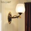 定制 美式全铜壁灯客厅背景墙简约卧室床头过道现代创意个性灯具