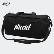 niceid篮球包大容量训练斜挎包，旅行运动健身多功能黑色背包行李包