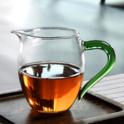 公道杯玻璃公杯茶漏一体分，茶器加厚耐热大容量四方高档分茶杯套装