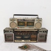 老式怀旧录音机磁带机80年代老物件，卡带机手提式收录机道具摆件