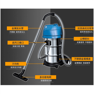 东成工业吸尘器FF-1W-15/30干湿两用家用车用商用大功率大容量60L