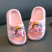 儿童拖鞋女孩夏季卡通可爱公主，宝宝凉拖室内家用软底防滑女童拖鞋