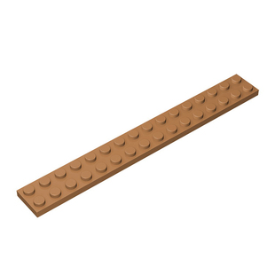 砖友moc4282小颗粒，益智拼插积木散件兼容乐高零配件2x16基础板