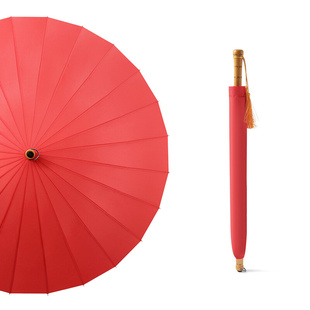 艺术伞复古风中国风婚礼中式结婚用的红伞出嫁新娘出门接亲红色