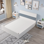 床现代简约1.8米1.5米轻奢双人床，出租房1.2米经济，高箱板式储物床b