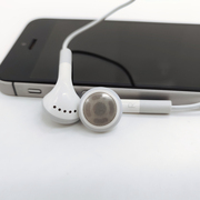 适用于苹果4S耳塞式平头耳机麦克风线控通话5S 6S老款3.5mm接口