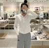 白色拉链连帽卫衣女装秋季2022韩版设计感小个子长袖短款上衣